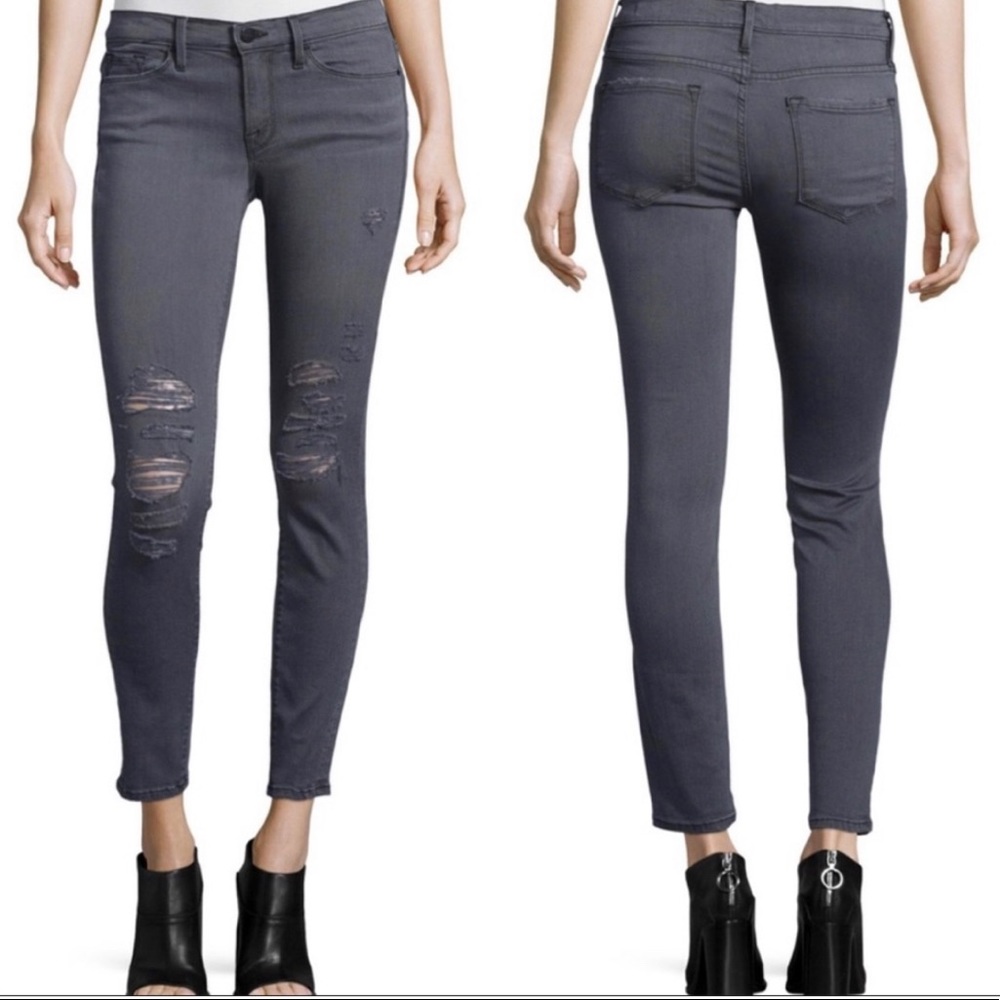 Frame | Le Skinny de Jeanne ‘Greys Inn Ripped Jean - Great Condition